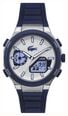 Lacoste Lc33 Dual-Display Multifunction Silver Dial Blue Silicone Strap Watch 2011515 - widok alternatywny 2
