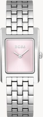 BOSS Damska różowa tarcza Lucy (24 mm) i bransoleta ze stali nierdzewnej 1502743