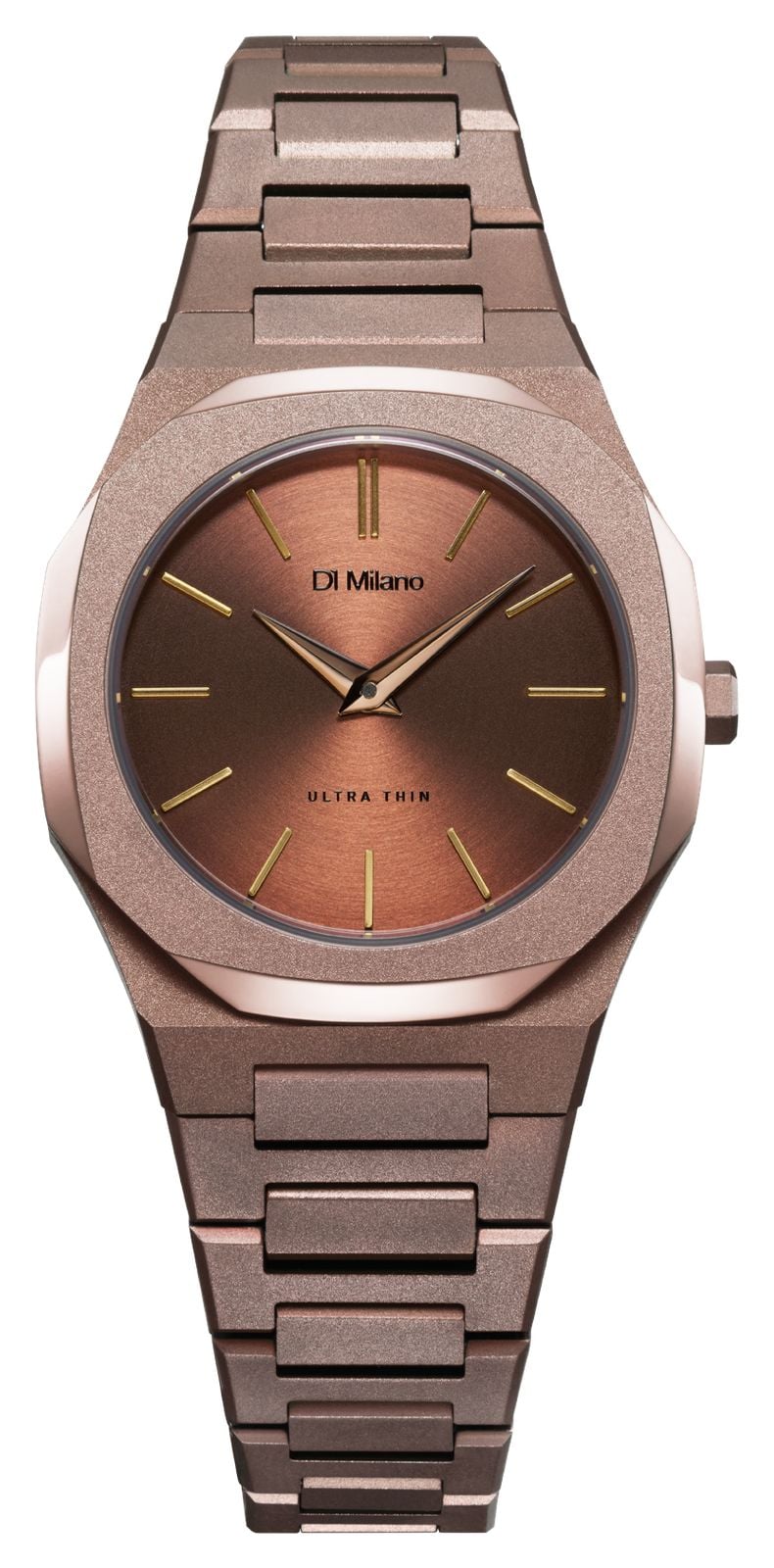 D1 Milano Cadran brun soleillÃ© ultra-fin (30 mm) couleur montre