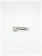 Princess Natural Diamond 18ct White Gold Trilogy Ring JM1372 - 备用视图 2