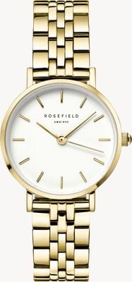 Rosefield Small Edit - Gift Set (26mm) White Dial / Gold-Plated Stainless Steel Bracelet 26WGSG-X278