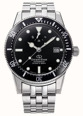 Orient Mako Solar Chronograph (43mm) Black Dial / Stainless Steel