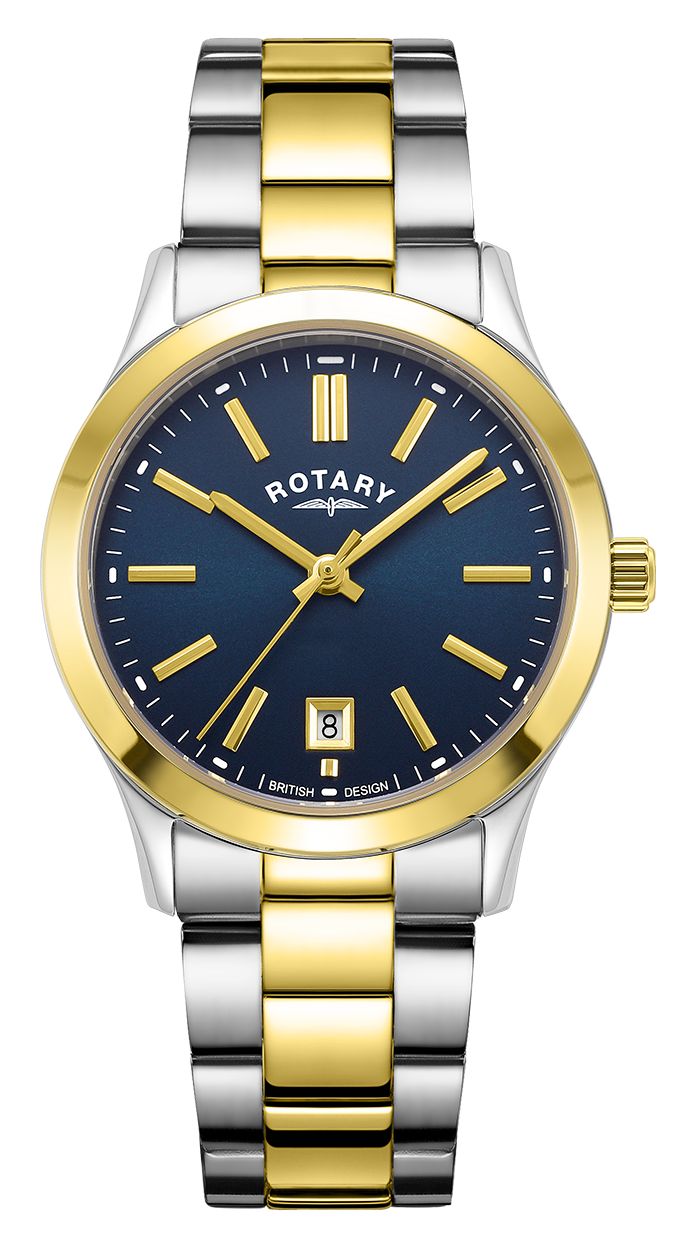 Rotary Quartz contemporain (30 mm) cadran bleu / bracelet en montre