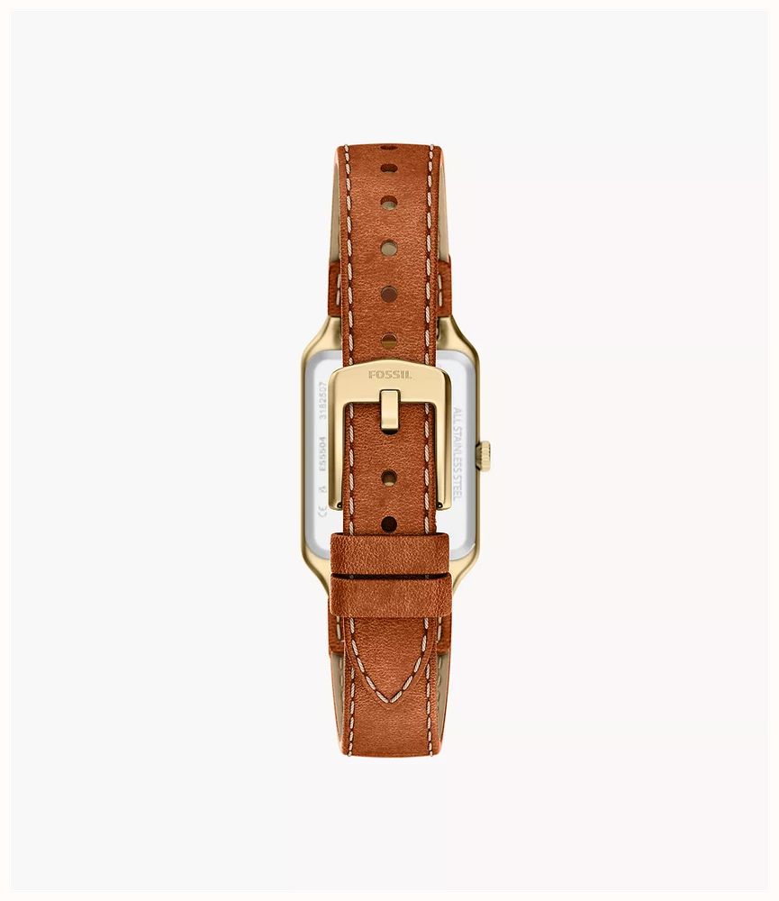 Fossil Raquel 23 mm Three-Hand Date Medium Brown Leather Fossil Watch ES5504 - 备用视图 2