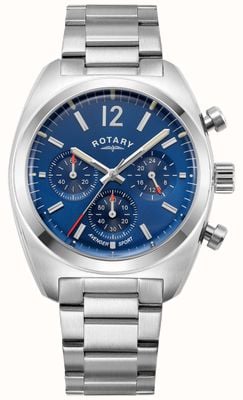 Rotary Sport vengeur masculin | chronographe | cadran bleu | bracelet en acier inoxydable GB05485/05