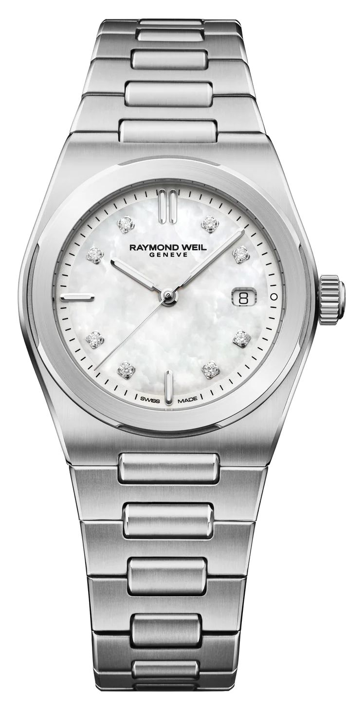 Raymond Weil A.r.t. date quartz diamant (30mm) cadran nacre montre