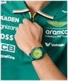 Aston Martin Aramco Formula One™ Team PDK W Quartz (40mm) Yellow Dial / Podium Green Silicone Strap Watch MTFK1F501 - alternative Ansicht 5