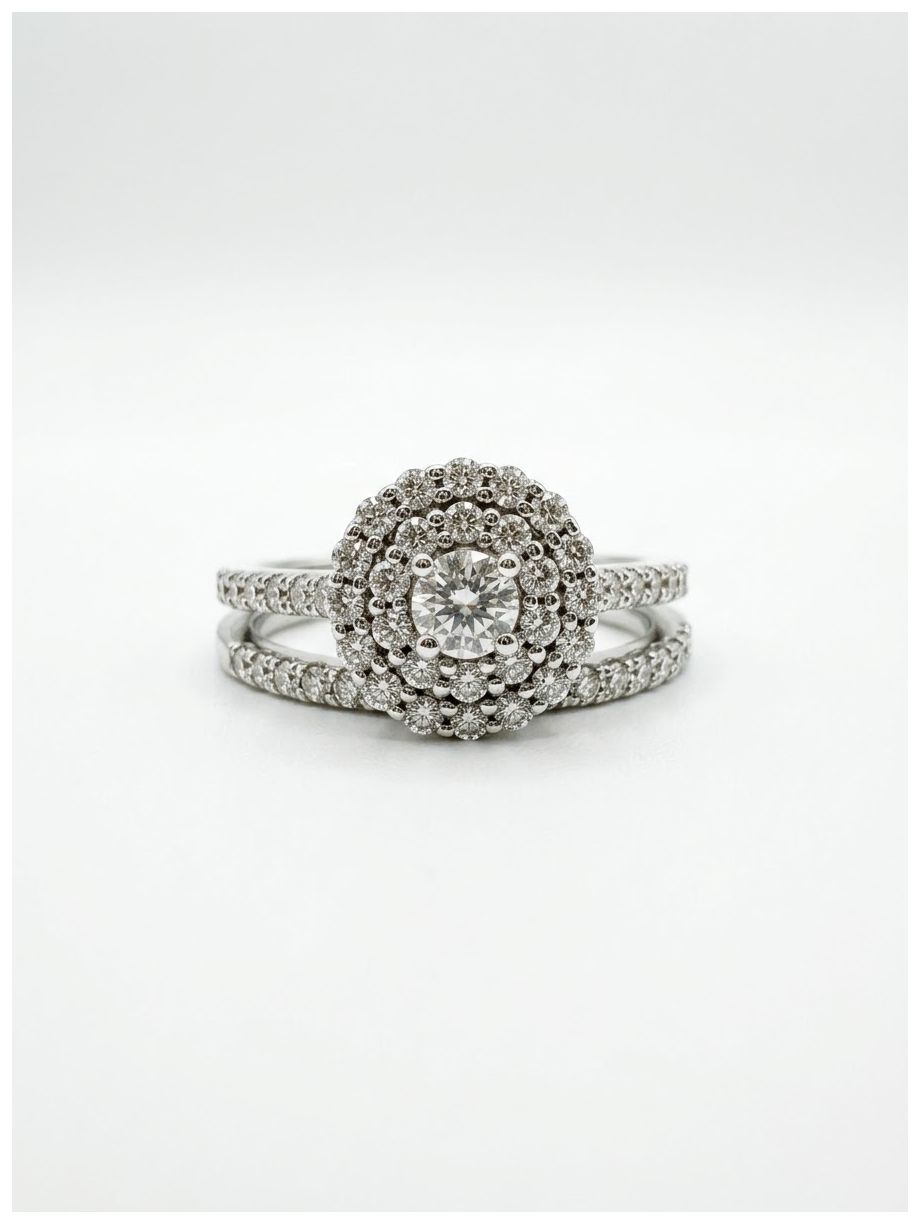 James Moore & Co 0.66ct Round Brilliant Natural Diamond 9ct Jewellery