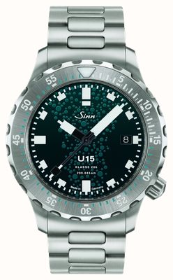 Sinn U15 Submarine Steel Limited Edition (41mm) Blue Dial / Stainless Steel H-Link Bracelet 1025.010