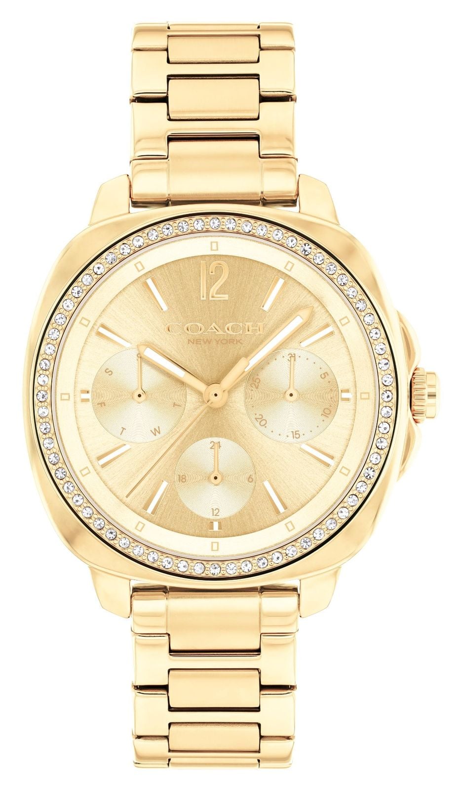 Coach femme Kitt (34 mm) cadran dorÃ© / bracelet en montre