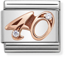 Nomination Classic 40 9ct Rose Gold & Steel Charm 430315/40