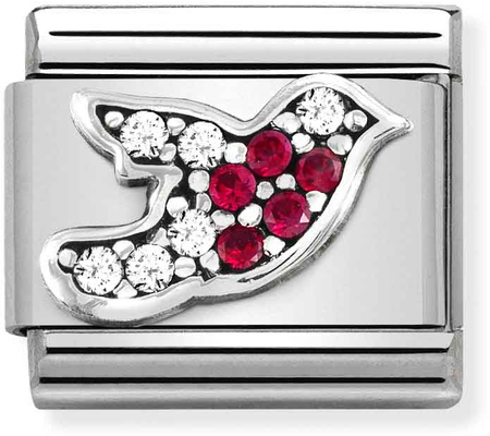 Nomination Classic Robin Oxidised Sterling Silver & Steel Charm 330323/02