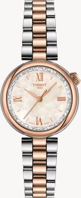 Tissot Montre Desir quartz (28 mm) cadran nacre / bracelet en acier inoxydable bicolore T1520102211800