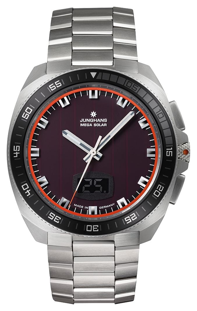 Junghans 1972 Mega Solar Radio-Controlled (43.3mm) Glass Watch