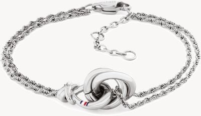 Tommy Hilfiger Women's Nautical Knot Bracelet Silver 2780990