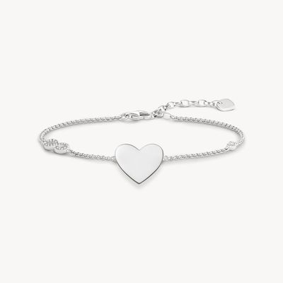 Thomas Sabo Sterling Silver Bracelet Heart With Infinity A1486-051-14-L19,5V