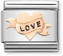 Nomination Classic SYMBOLS Steel with Enamel and Bonded Rose Gold Charm 430202/14