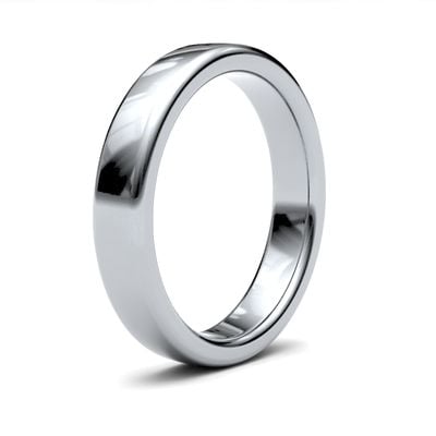 James Moore & Co | 9ct 白金 | 4毫米 | 重 | 软场尺寸 | ag_4lhs-9w AG_4LHS-9W