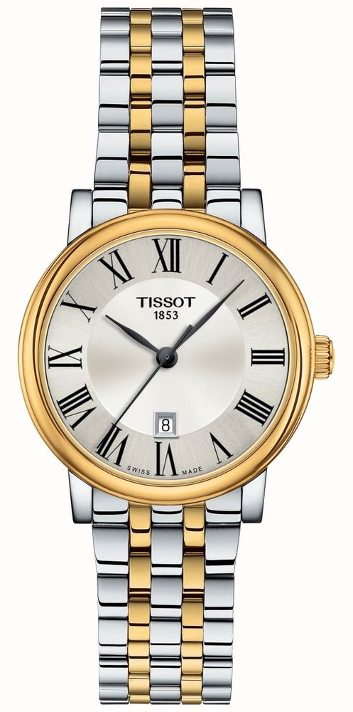 Tissot Women's Carson Two-Tone Stainless Steel Silver Dial