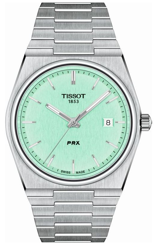 Tissot Ã  quartz Prx (40 mm), cadran vert menthe / montre