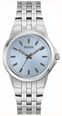 Guess Guess Mens Archie Blue Sunray Dial Silver-Tone Stainless Steel Bracelet GW1121G1