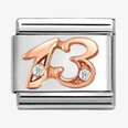 Nomination Classic Number 13 Rose Gold Charm 430315/13