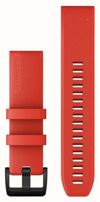 Garmin Quickfit 22 с ремешком только для лазера красного цвета с черной нержавеющей сталью 010-12901-02