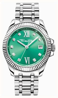 Thomas Sabo Women's Divine (33mm) Green Dial / Stainless Steel Bracelet WA0404-201-211-33