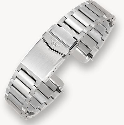 Squale 1521ブラッシュ&ポリッシュステンレススチールブレスレット – 20mm（ブレスレットのみ）ウォッチ CSSSQ20BX