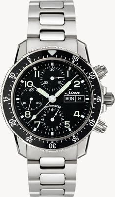 Sinn 103 St SA Traditioneller Pilotenchronograph (englisches Datum) 103.0614 TWO LINK BRACELET