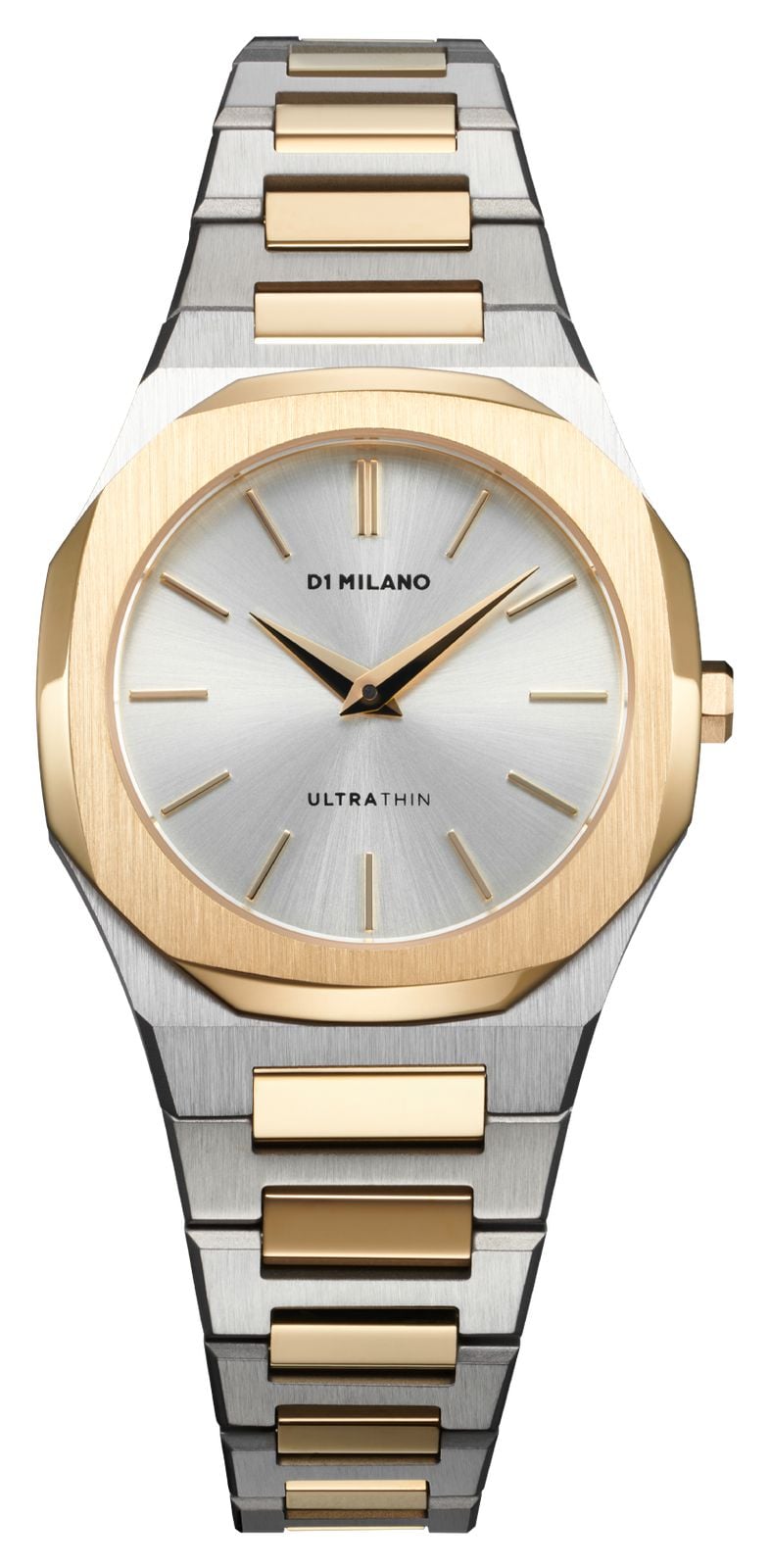 D1 Milano Cadran argentÃ© soleillÃ© ultra fin (30 mm) / montre