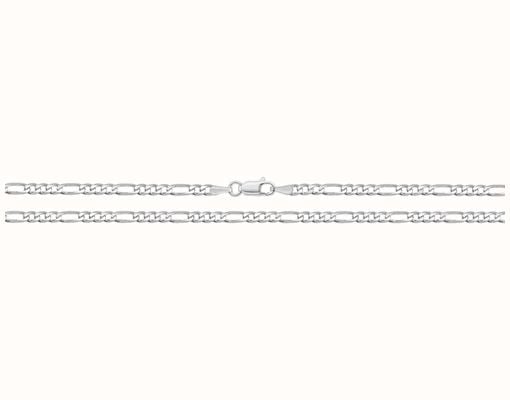 James Moore TH Silver 22" Figaro Chain G1144/22