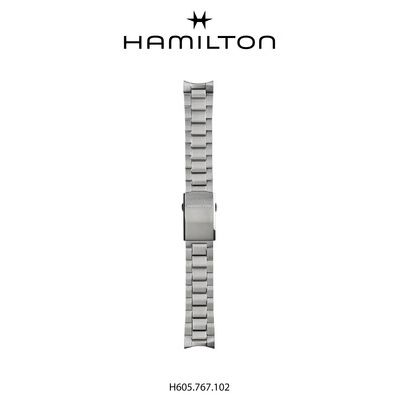Hamilton Straps Bracelet-set acier pour convertisseur kaki montre