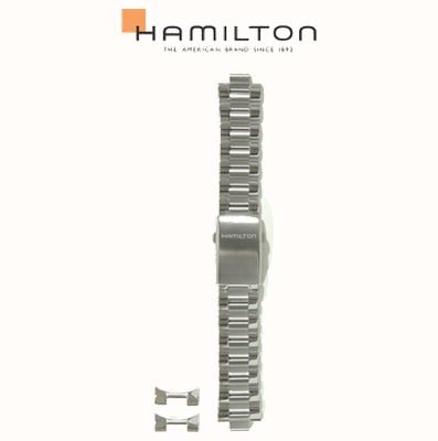 Hamilton Straps Aço inoxidável 22 mm - somente pulseira cáqui azul marinho H695775103