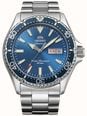 Orient Men's Automatic Dive-Style Watch Blue Dial Stainless Steel Bracelet Sapphire Crystal Watch RA-AA0824L39B