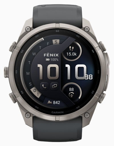 Garmin Fenix 9 Pro InReach 51mm Premium GPS Smartwatch - Titanium With Graphite/Black Silicone Watch 010-04337-21