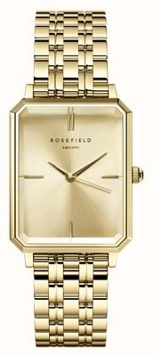 Rosefield Octagon (23mm) Champagne Gold Dial / Gold-Plated Stainless Steel Bracelet OCGSG-O65