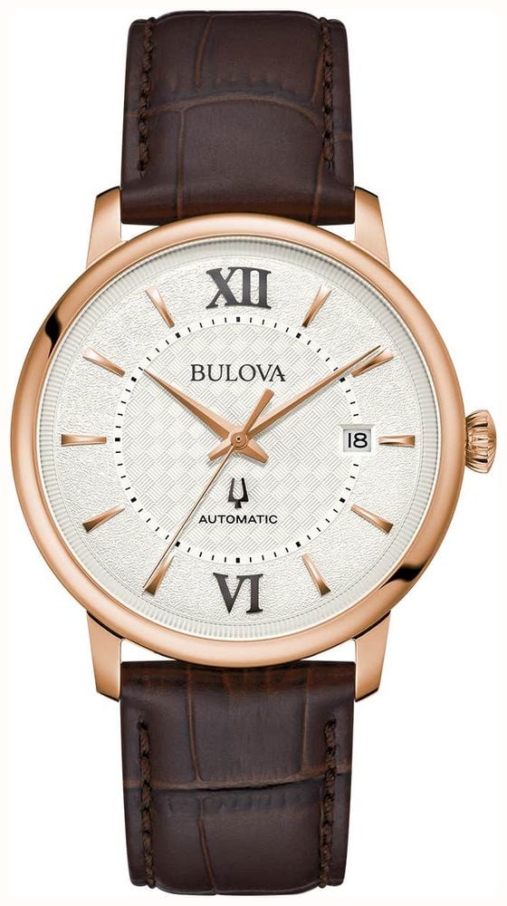 Bulova watch white leather strap hotsell