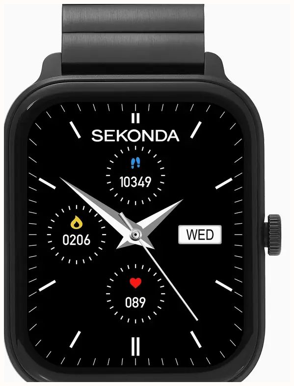 Sekonda Motion Lux Smartwatch (37mm) Digital Display / Black Stainless Steel Bracelet 30366 - alternate view 2