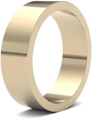 James Moore Wedding Rings | 9ct Yellow Gold | 6mm | Light | Flat | AG_6LLF-9Y