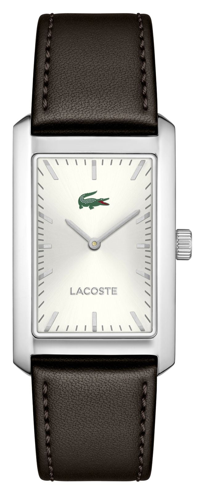 Lacoste Lacoste Men's Santiago Tank Brown Leather Strap Watch