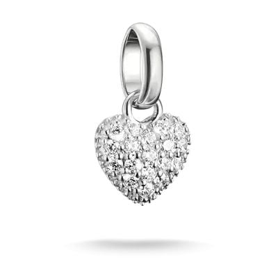 Thomas Sabo Charm Club Connect Heart Charm with Cubic Jewellery