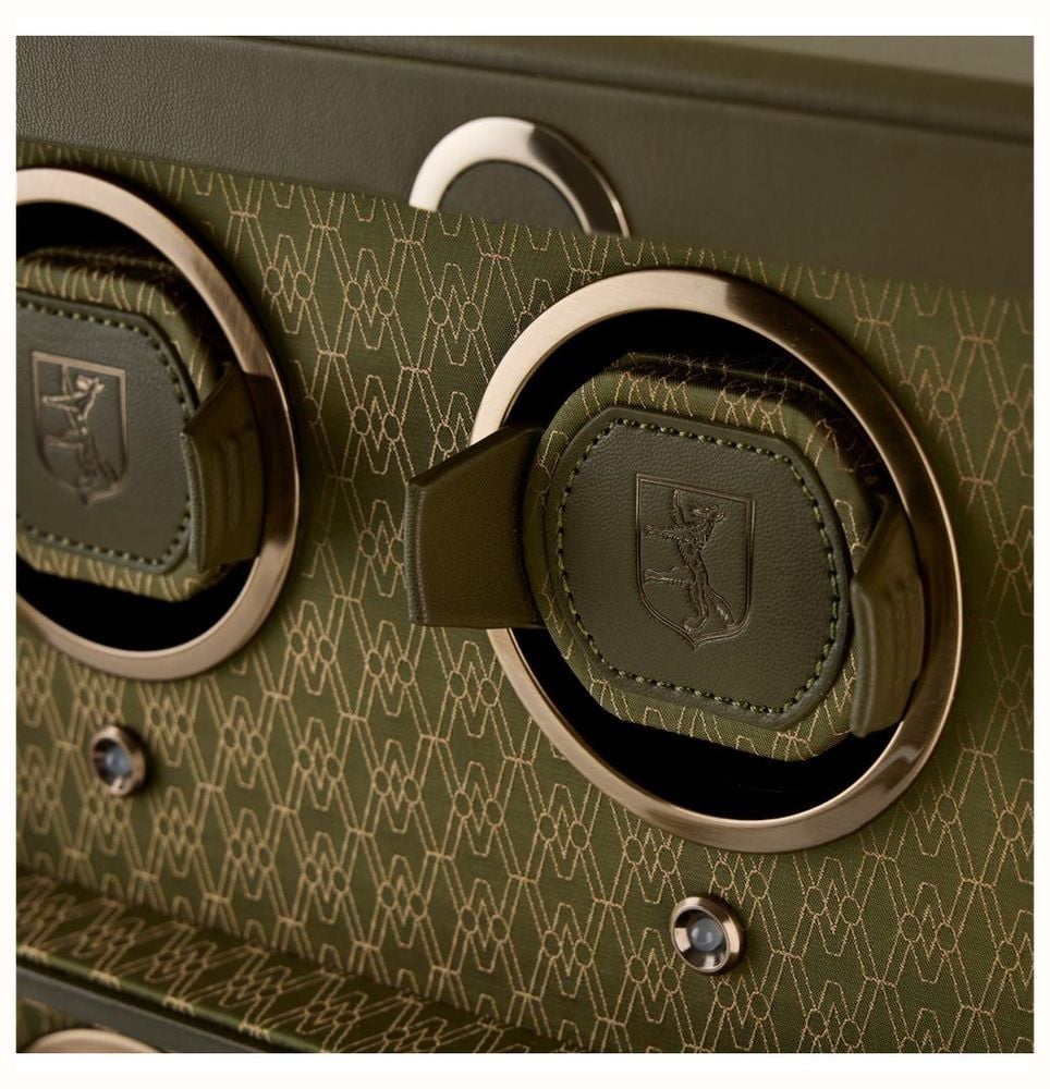 WOLF Earth 4 Piece Watch Winder In Olive 191441 - widok alternatywny 4