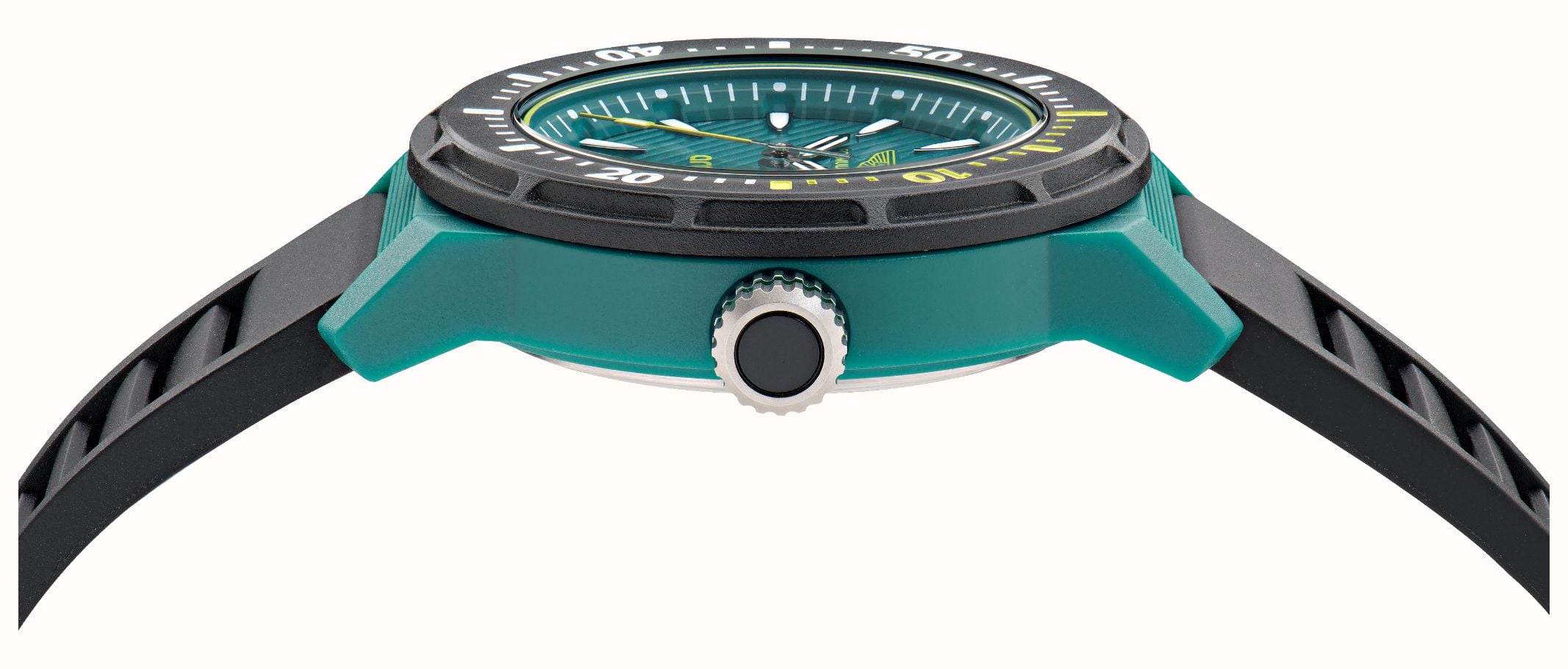 Aston Martin Aramco Formula One™ Team PDK W Quartz (40mm) Podium Green Dial / Black Silicone Strap Watch MTFK1F502 - alternative Ansicht 3