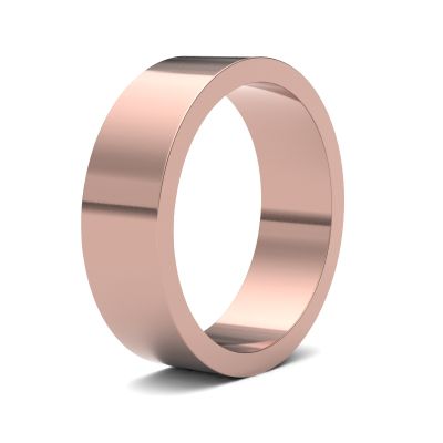 James Moore Wedding Ring | 9 Karat Roségold | 6 mm | leicht | Größe flach | ag_6llf-9r AG_6LLF-9R