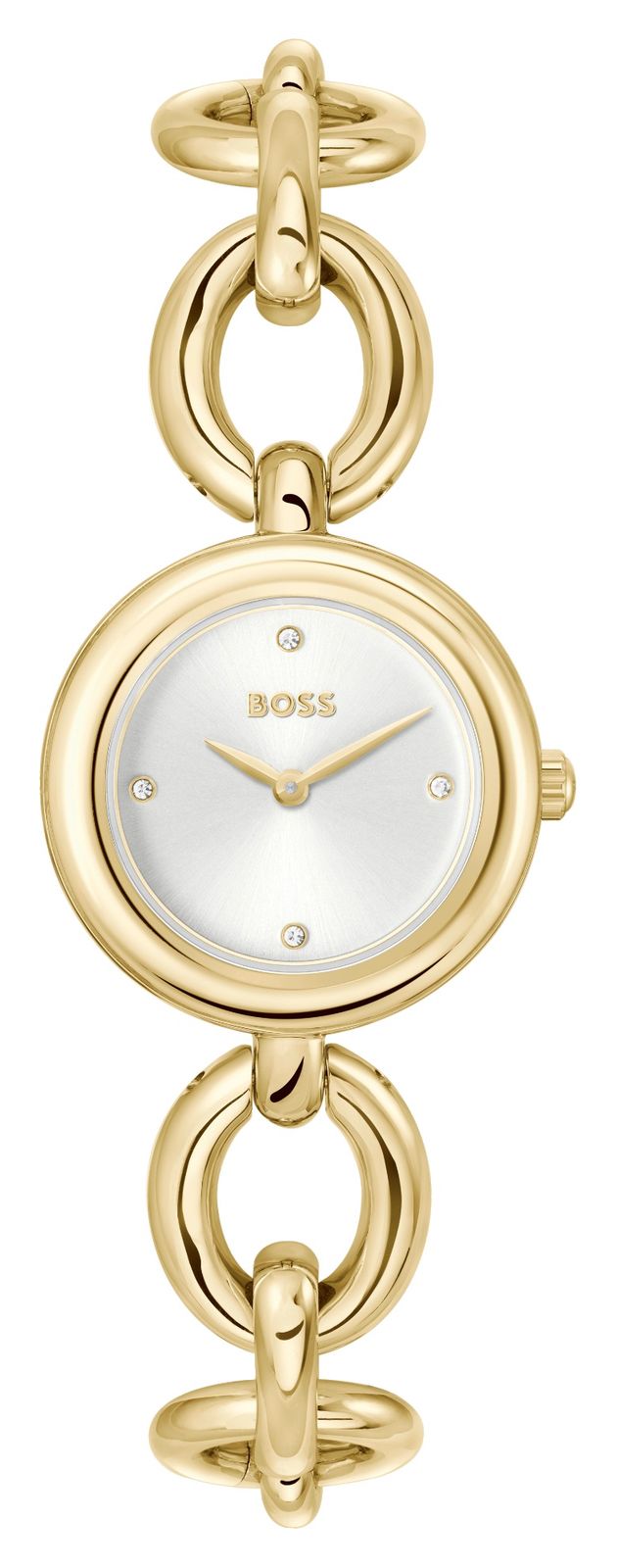 BOSS Bracelet en acier inoxydable PVD dorÃ© avec cadran montre