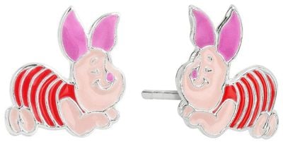 Disney Winnie The Pooh Piglet Sterling Silver Red Earrings E913040SL.PH