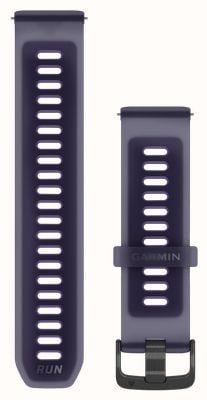 Garmin Pulseira de liberação rápida (22 mm) em silicone translúcido roxo/índigo com ferragens em ardósia - somente a pulseira 010-11251-AV