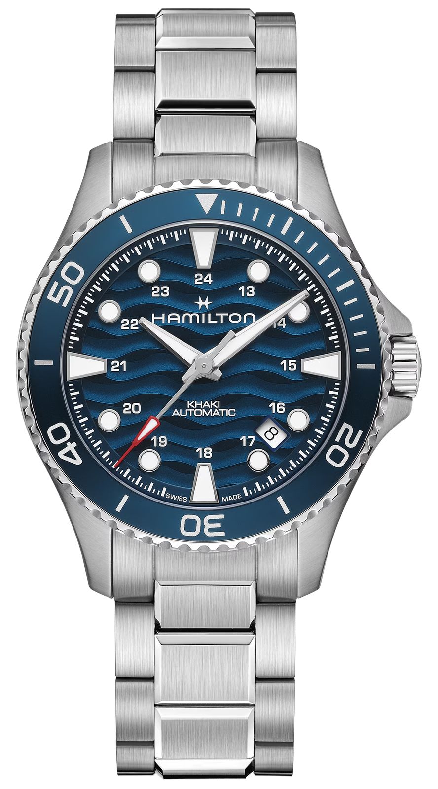 Hamilton Bracelet automatique de plongÃ©e kaki marine (40 mm montre