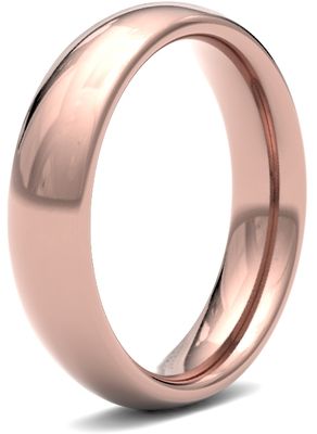 James Moore Wedding Rings | 18ct Rose Gold | 5mm | Heavy | Traditional Court | AG_5LHC-18R